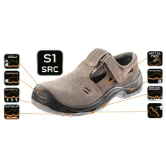 NEO TOOLS Munkaszandál Velúrbőr S1 Src Méret:46