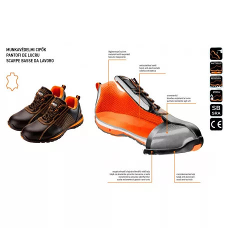 NEO TOOLS Munkacipő Bőr Sb Tip Méret:47