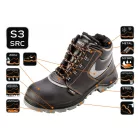 NEO TOOLS Munkabakancs Bőr Bélelt Vizálló M:42 S3