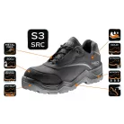 NEO TOOLS Munkacipő S3 Fekete Nubuk Fémmen.Ce M:40