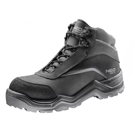 NEO TOOLS Munkabakancs S3 Fekete Nubuk Fémmen.M:41