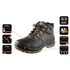 Neo Tools Munkabakancs Bőr Acélbetes S3 Src 45-Ös