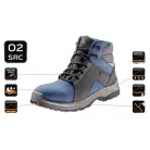 NEO TOOLS Munkabakancs O2 Szürke-Kék Nubuk Fm.M:45