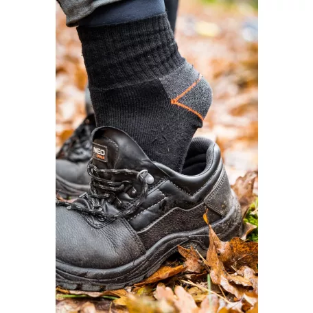 NEO TOOLS Munkacipő Unisex O2 Bőr Fekete Ce M:45