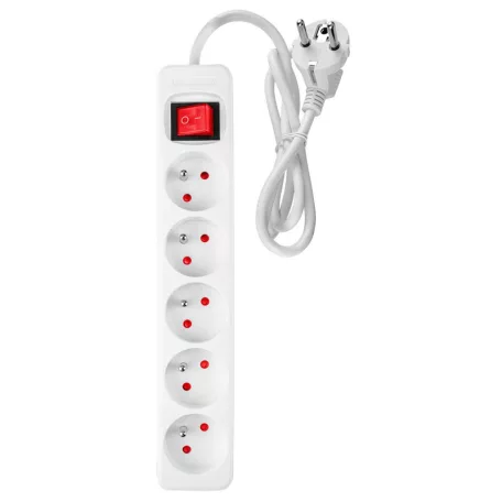 NEO TOOLS Hosszabbító 1,5M 5 D.Alj Fehér Ki/Be Kap 