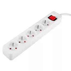 NEO TOOLS Hosszabbító 1,5M 5 D.Alj Fehér Ki/Be Kap 