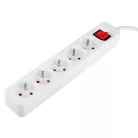 NEO TOOLS Hosszabbító 3,0M 5 D.Alj Fehér Ki/Be Kap 