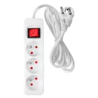 NEO TOOLS Hosszabbító 5,0M 3 D.Alj Fehér Ki/Be Kap 