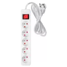 NEO TOOLS Hosszabbító 5,0M 5 D.Alj Fehér Ki/Be Kap 