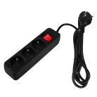 NEO TOOLS Hosszabbító 1,5M 3 D.Alj Fekete Ki/Be Ka 