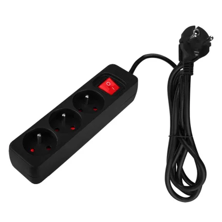 NEO TOOLS Hosszabbító 1,5M 3 D.Alj Fekete Ki/Be Ka 