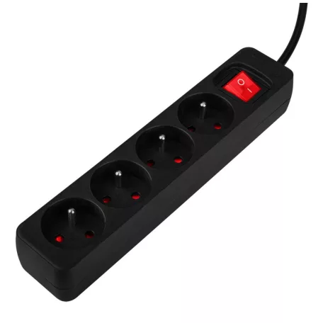 NEO TOOLS Hosszabbító 1,5M 4 D.Alj Fekete Ki/Be Ka 