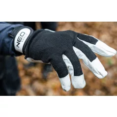 NEO TOOLS Védőkesztyű Bőr 8" Tépőzáras Kat2