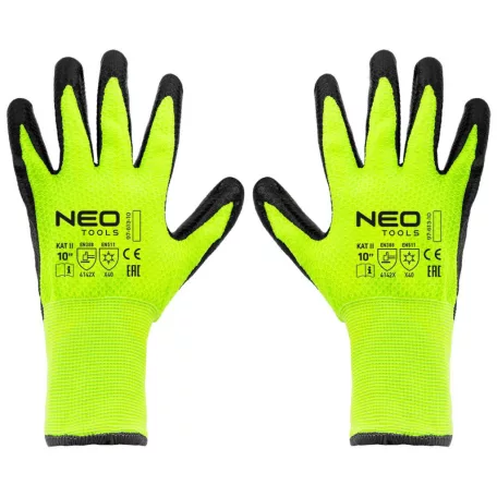 NEO TOOLS Védőkesztyű Szigetelt Latexes Nylon 10" 