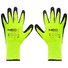 NEO TOOLS Védőkesztyű Szigetelt Latexes Nylon 8" 