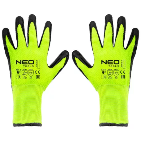 NEO TOOLS Védőkesztyű Szigetelt Latexes Nylon 9" 