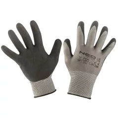 NEO TOOLS Védőkesztyű Latexes Nylon 9"