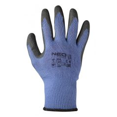 VÉDŐKESZTYŰ LATEXES PAMUT/POLYESTER 9" NEO TOOLS