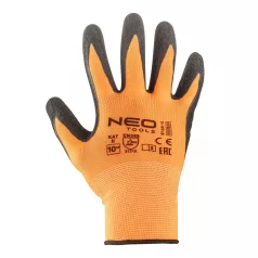 NEO TOOLS Védőkesztyű Latexes Polyester 10"