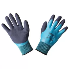 NEO TOOLS Védőkesztyű Latexes Polyester 2Réteg 10"