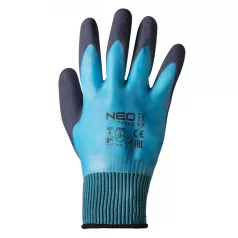 NEO TOOLS Védőkesztyű Latexes Polyester 2Réteg 10"