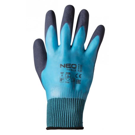 VÉDŐKESZTYŰ LATEXES POLYESTER 2RÉTEG 9" NEO TOOLS
