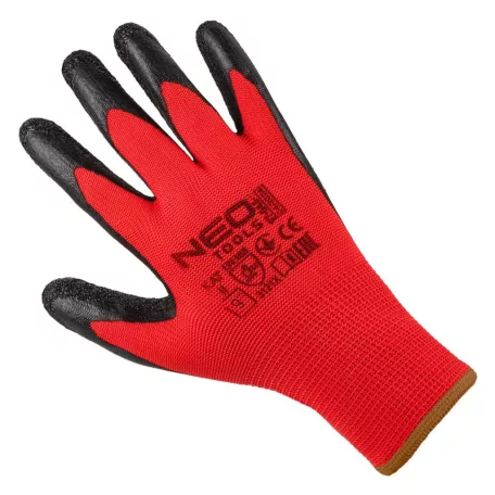 NEO TOOLS Védőkesztyű Latexes Polyester 2Réteg 10" 