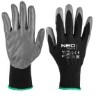 NEO TOOLS Védőkesztyű Nitril Bev.Polyester 8"4131 