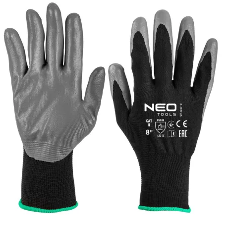 NEO TOOLS Védőkesztyű Nitril Bev.Polyester 8"4131 
