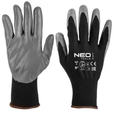 NEO TOOLS Védőkesztyű Nitril Bev.Polyester 9"4131 