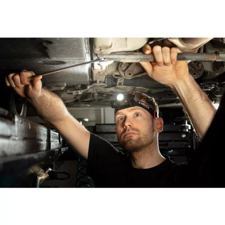 NEO TOOLS Fejlámpa+Zseblámpa 2:1-Ben 2000Lum Tölth