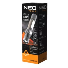 NEO TOOLS Zseblámpa 800Lum Led 10W Usb Tölth.2Fun