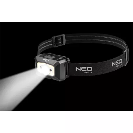 Neo Tools Fejlámpa Tölthető Usb 250 Lumen