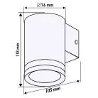 NEO TOOLS Kültéri Falilámpa 35W. 105*76*118 mm R.M. 