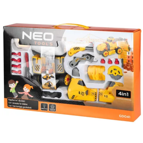 NEO TOOLS Kotrógép 4:1 Gyerekeknek Szerelőkészlett 